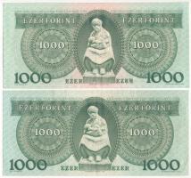 1983. november 10. 1000Ft "C" (2x), egyik színhiányos? T:VF Adamo F45