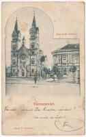 1902 Temesvár, Timisoara; Római katolikus templom. J. Raschka / church (ázott / wet damage)