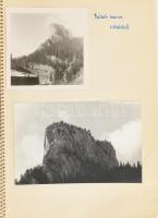 1967-1972 Családi utazások (Mátrafüred, Óriás-hegység, Aggtelek, Balatonszéplak, Erdély), füzet bera...
