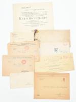 cca 1939-1942 9 db vegyes meghívó (tavaszi közgazdász tea, Budapesti Szt, Imre Collegium stb.)