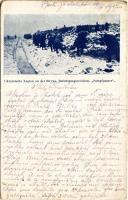 1917 Ukrainische Legion an der Strypa, Befestigungsarbeiten Stumpfpanzer. Offizielle Karte der Zentralleitung der Ukrainischen Legion Nr. I. 25. + K.u.k. Reserve Telegrafen-Bau-Abteilung No. 31. (EK)