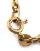 Arany (Au) 18K nyaklánc, jelzett, h: 58 cm, nettó: 9,5 g