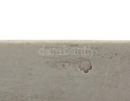 Ezüst (Ag): Gyümölcsös / sajtos készlet. FL monogrammal. Dobozban. Jelzett, nettó: 468 g, h: 18-20 c...