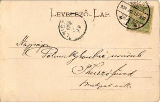 1904 Nyitra, Nitra; Apácazárda, Muskáth N. üzlete. Huszár István kiadása / nunnery, shop (EK)