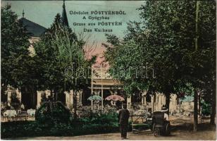 1911 Pöstyén, Piestany; A gyógyház. Gipsz H. kiadása / Das Kurhaus / spa, bath (EK)