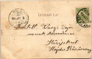 1906 Kolozsvár, Cluj; MÁV "Összhang" zászlószentelési ünnepélye 1903 augusztus 16-án, rész...