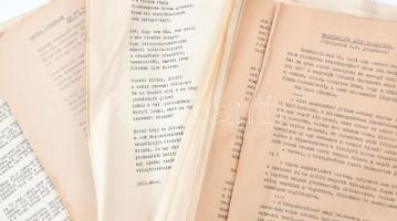 Mécs László (1895-1978) költő, szerzetes verseinek gépiratai, összesen 79 vers, közte 24, ami nem je...