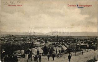 1909 Aknasugatag, Ocna Sugatag; Bányatelep látképe. Kaufmann Ábr. és fiai kiadása / mine colony (EK)