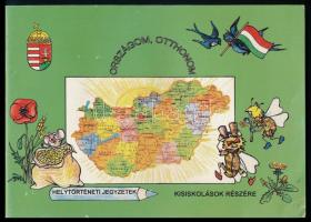 1998 Országom, otthonom kifestő és rajzoló füzet gyereknek magyarságról . Kiadói papírkötés