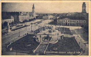 1940 Nagyvárad, Oradea; Szent László tér / square (fa)