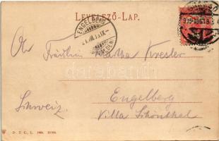 1905 Brassó, Kronstadt, Brasov; látkép / general view (EB)