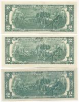 Amerikai Egyesült Államok 1976-2013. 2$ (3xklf) T:XF-F
USA 1976-2013. 2 Dollars (3xdiff) C:XF-F