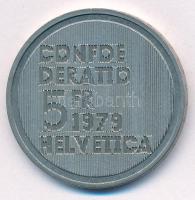 Svájc 1979. 5Fr Cu-Ni "Albert Einstein születésének 100. évfordulója" T:AU Switzerland 197...