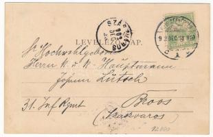 1902 Gyulafehérvár, Karlsburg, Alba Iulia; Novák Ferenc tér. Schäser Ferenc kiadása / square