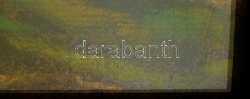 Bertalan Rózsa (1900-1987): Napfényes mező, 1930-as évek. Pasztell, papír, jelzés nélkül, jobbra len...