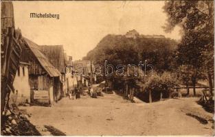 Kisdisznód, Michelsberg, Cisnadioara; utca, vár. Jos. Drotleff Nr. 47. / cetatea / street, castle (EK)