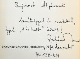 Zalán Tibor művei, 4 db, mind a szerző, Zalán Tibor (1954-) József Attila-díjas költő, író, drámaíró...