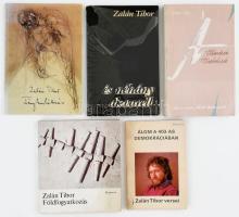 Zalán Tibor művei, 4 db, mind a szerző, Zalán Tibor (1954-) József Attila-díjas költő, író, drámaíró...