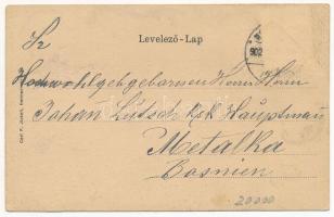 1902 Nagyszeben, Hermannstadt, Sibiu; Szecessziós litho / Carl F. Jickeli Art Nouveau, litho (EK)