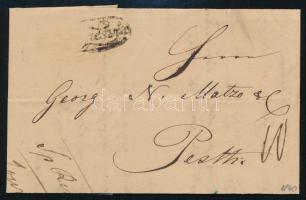 1840 Portós levél / Unpaid cover "(Te)mesvár" -Pesth
