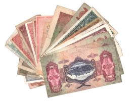 20db-os, nagyrészt magyar bankjegy tétel, közte 1932. 50P (2x) T:AU-VG, nagyrészt F, közte folt, sza...