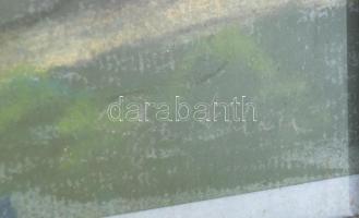 Bertalan Rózsa (1900-1987): Sziklás táj. Pasztell, papír, jelezve jobbra lent, 30x21 cm. Üvegezett f...