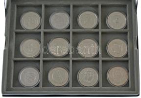 DN "A magyar nemzet pénzérméi" Ag emlékérem szett (20xklf) érmetartó kazettában (10,37g/0....