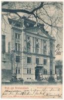 1905 Nagyszeben, Hermannstadt, Sibiu; Rumänisches Nationalhaus / Román nemzeti ház. Georg Meyer / Romanian National House (r)