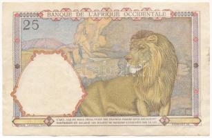 Francia Nyugat-Afrika 1942. 25Fr T:F folt, kis szakadás
French West Africa 1942. 25 Francs C:F spot...