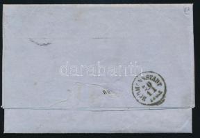 1858. nov 19 5kr type I. with St. Andrew's cross part, on early cover "MEDIAS(C)H" 18...