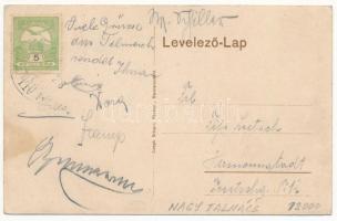 Nagytalmács, Talmesch, Talmaciu; Fő tér, vízimalom, templom. Joseph Briegel / main square, church, m...