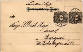 1899 (Vorläufer) Gruss aus... / Austro-Hungarian K.u.K. military art postcard. Verlag der Wiener Mod...