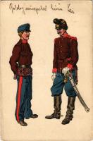 1905 Austro-Hungarian K.u.K. military art postcard (EK)