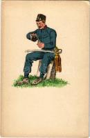 Austro-Hungarian K.u.K. military art postcard (EK)