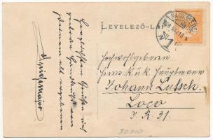 1909 Nagyszeben, Hermannstadt, Sibiu; Major A.R. v. Spiess dankt auf diesen Wege herzlichst für die ...