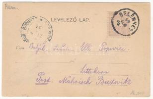 1899 (Vorläufer) Belényes, Beius; Salutari din Beins Süssmann Lázár kiadása (EK)