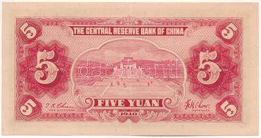 Kína / The Central Reserve Bank of China 1940. 5Y T:VF
China / The Central Reserve Bank of China 19...