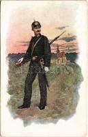 Austro-Hungarian K.u.K. military art postcard. B.K.W.I. 829-16. (EK)