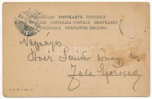 1905 Austro-Hungarian K.u.K. military art postcard. B.K.W.I. 829-20. (ázott / wet damage)