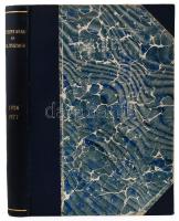 1912 A Turistaság c. lap 2 évfolyama szerk: dr. Vigyázó János. Korabeli félvászon kötésben