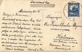 1931 Magyar katona / Hungarian military, soldier. photo (EK)