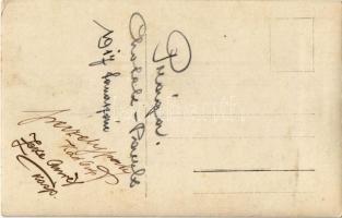 1917 Praha, Prag, Prága, Prague; Osztrák-magyar katonák csoportja / WWI Austro-Hungarian K.u.K. mili...