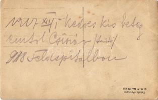 1917 Osztrák-magyar katonák / WWI Austro-Hungarian K.u.K. military, group of soldiers. photo (fa)