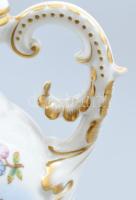 Herendi Viktória mintás és Székesfehérvár egyedi festéses fedeles porcelán váza. Kézzel festett, jel...