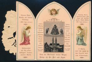 cca 1880 Kinyitható litho szentkép