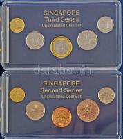 Szingapúr 2013. 5c-1$ (10xklf) forgalmi sor díszcsomagolásban T:1 Singapore 2013. 5 Cents - 1 Dollar (10xdiff) coin set in original case C:UNC