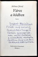 Méliusz József: Város a ködben. Bp.,1982,Szépirodalmi. Második kiadás. Kiadói egészvászon-kötés, kia...
