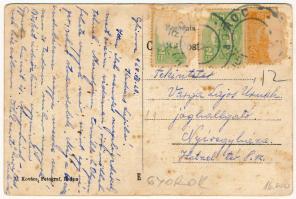 1927 Gyorok, Ghioroc; Romai katolikus templom, Mihai Schneeberger és Teodor Leucutia üzlete, Koncz k...