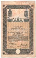 Budapest 1915. "A Magyar Korona Országai 6%-kal kamatozó Járadékkölcsön" államadóssági köt...
