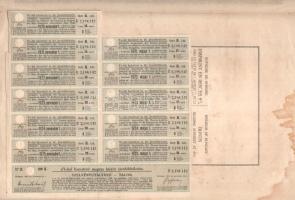 Budapest 1915. "A Magyar Korona Országai 6%-kal kamatozó Járadékkölcsön" államadóssági köt...